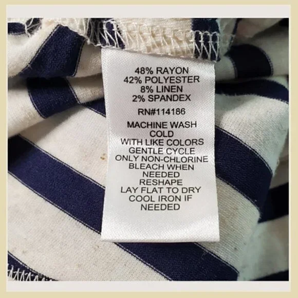 Love Scarlet Blue & White Striped Skirt - Picture 6 of 6